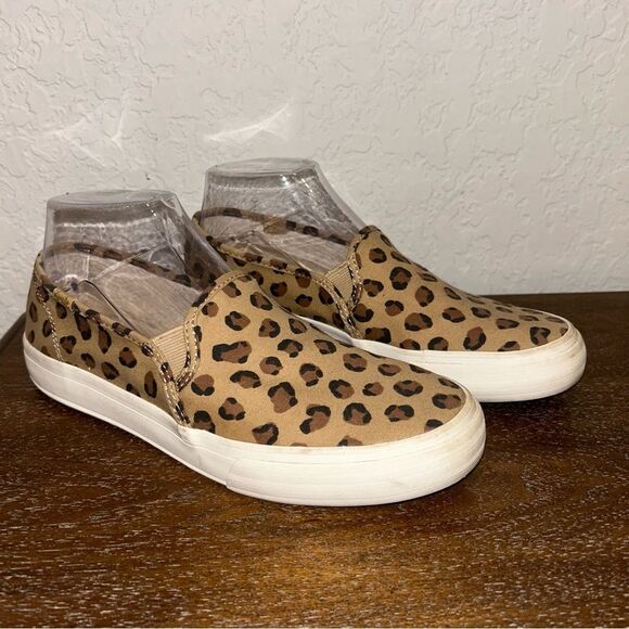 Keds Animal Print Slip On Canvas Loafer Casual Shoes - Picture 2 of 10